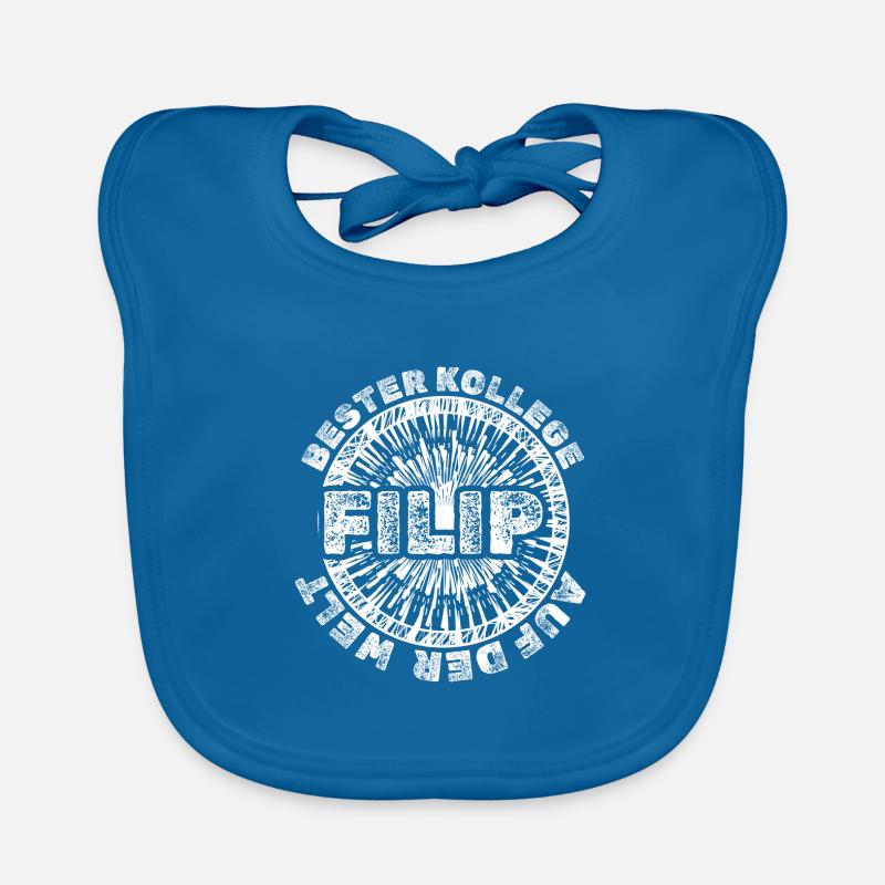 First name Filip Organic Baby Bibs