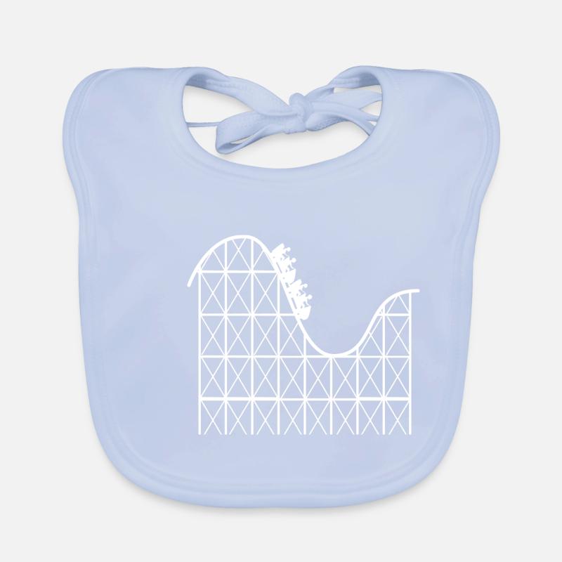 Roller coaster engineer Organic Baby Bibs