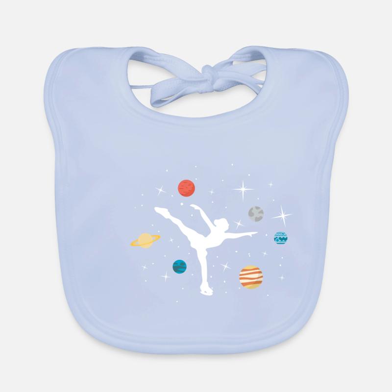 Eiskunstlauf-Geschenk Eislaufschuh Baby Bio-Lätzchen