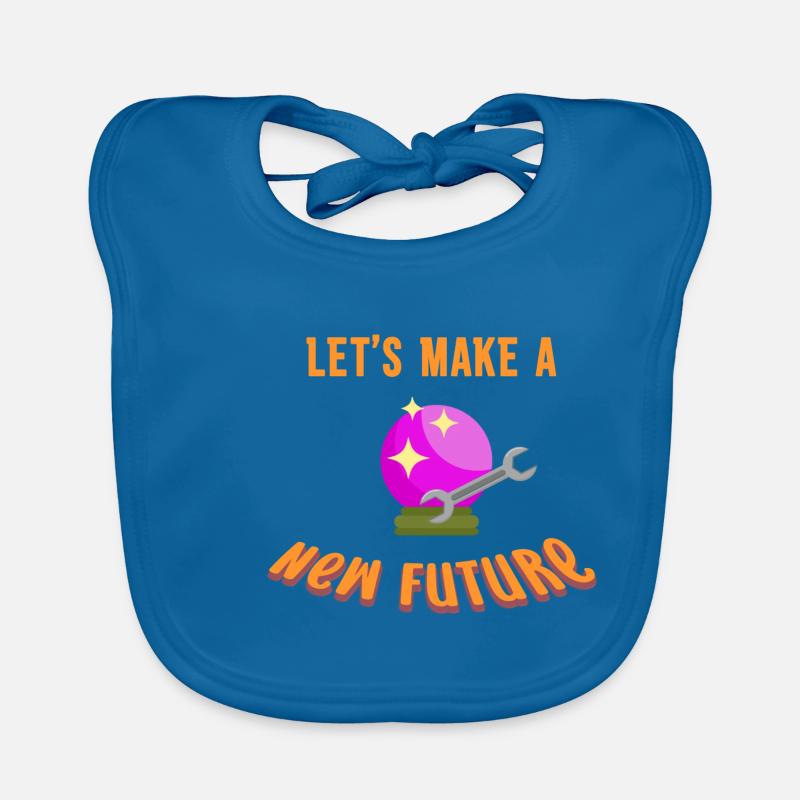 Lets Make A New Future Funny Fortune Teller Witchcraft Organic Baby Bibs