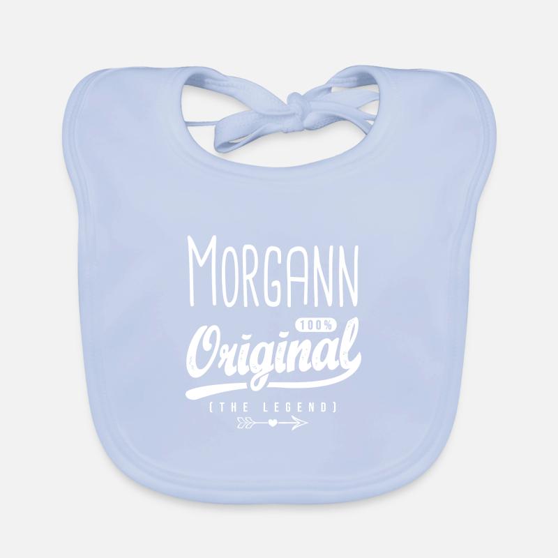 Morgann ORIGINAL personalized first name morgann Organic Baby Bibs