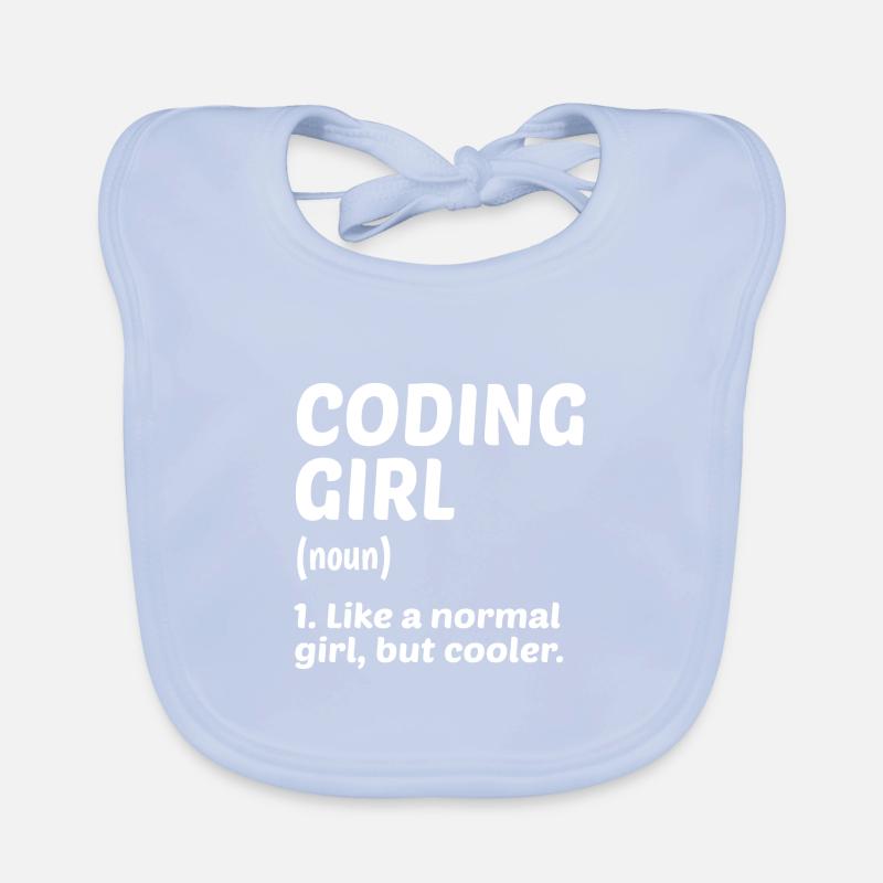 Coding Girl Definition Noun Software Developer Pro Baby Bio-Lätzchen