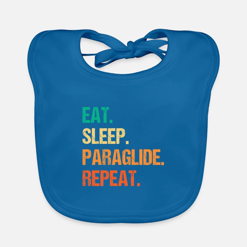 Eat Sleep Paraglide Repeat Paragliding Parachute P Baby Bio-Lätzchen