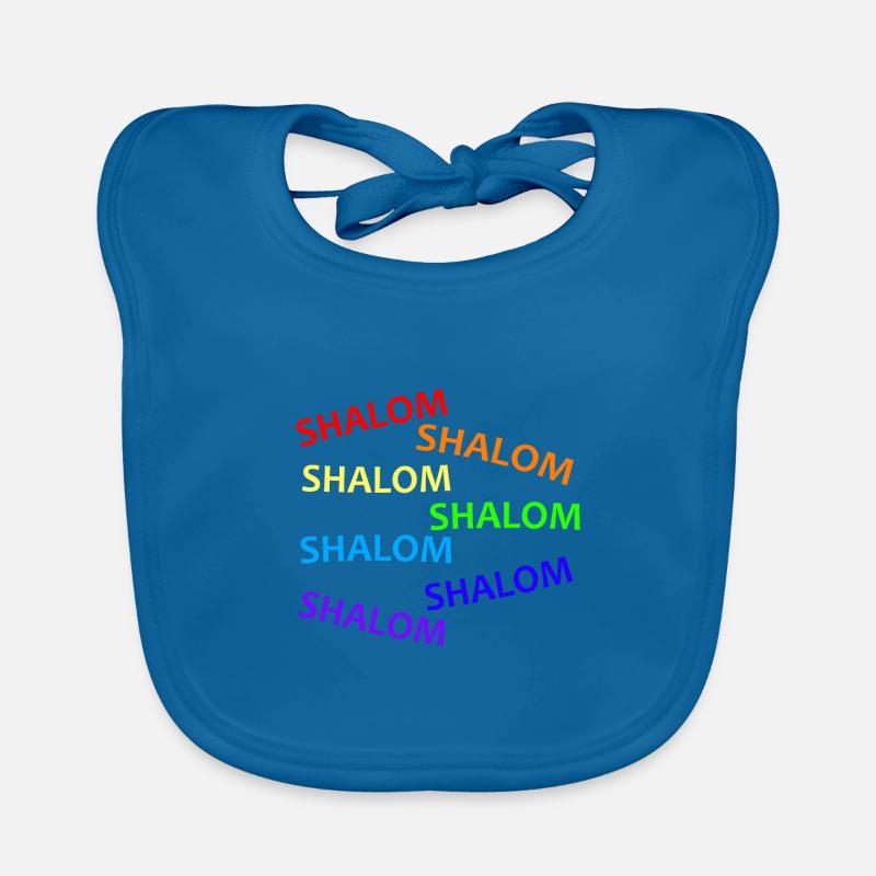 SHALOM RAINBOW WATERFALL - Gift Idea Organic Baby Bibs