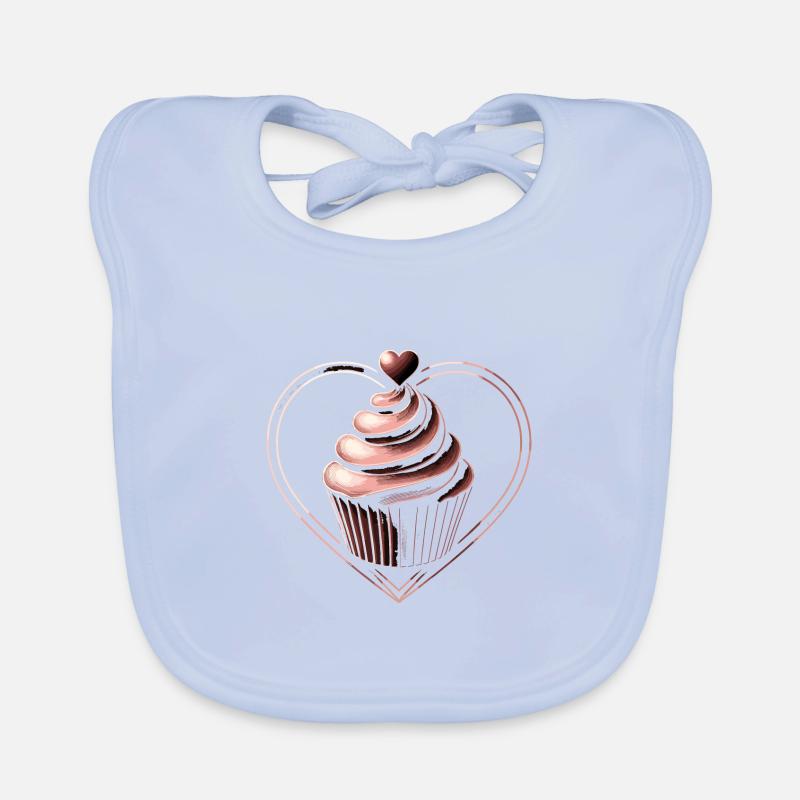 Cupcake Schokolade Herz Bäcker Backen Backen Cupcakes backen Baby Bio-Lätzchen