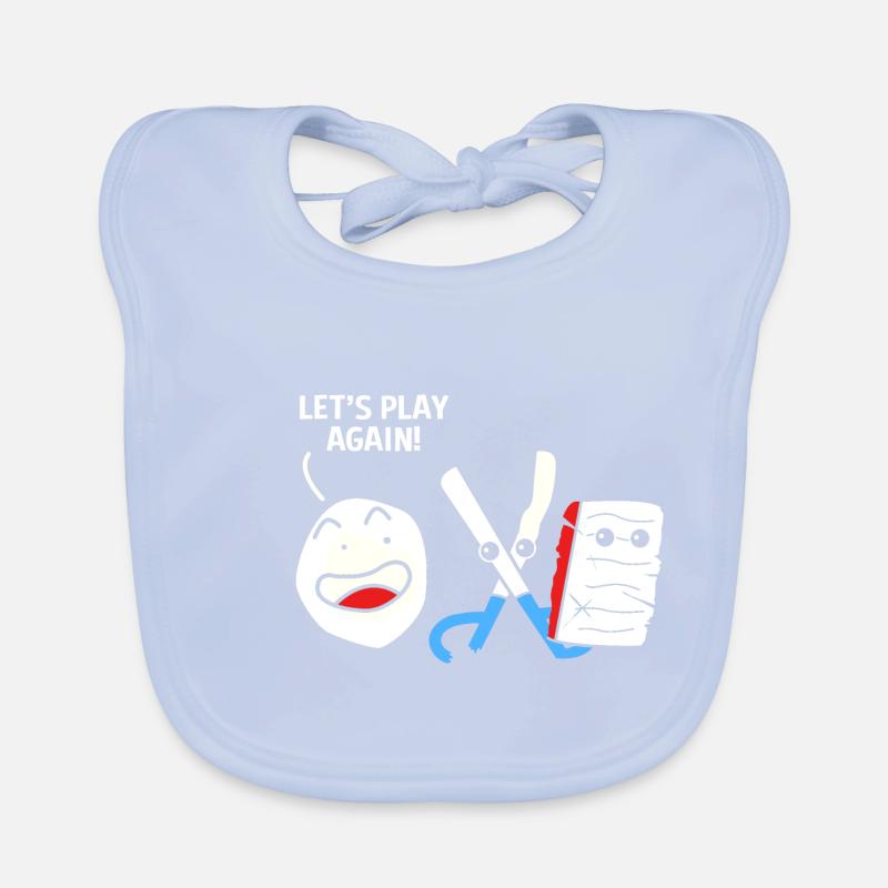 Schere Stein Papier Baby Bio-Lätzchen