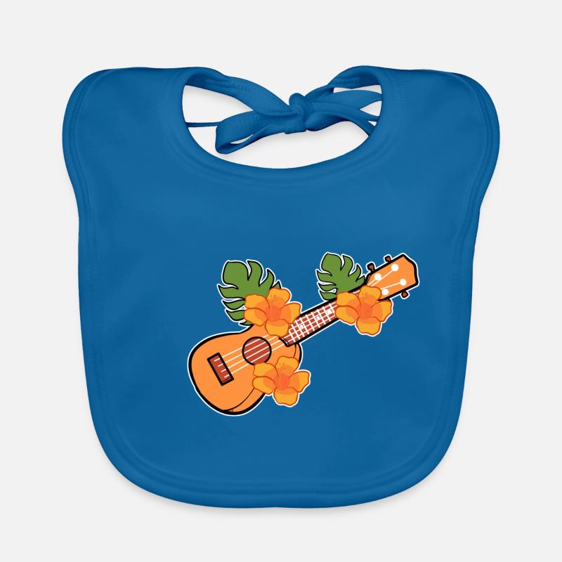 Ukulele Organic Baby Bibs