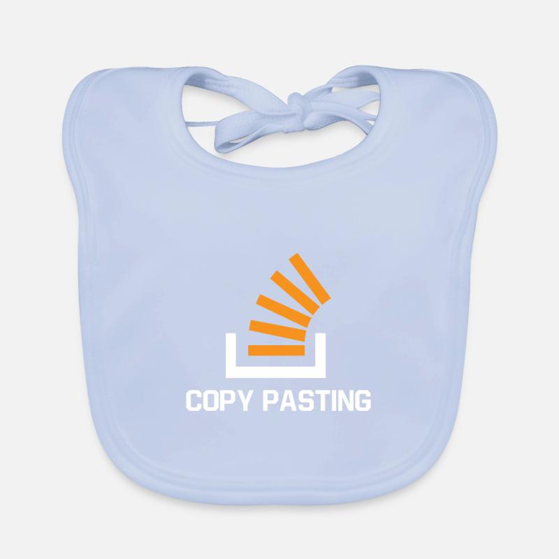 Copy Pasting Programming Coder Software Developer Baby Bio-Lätzchen