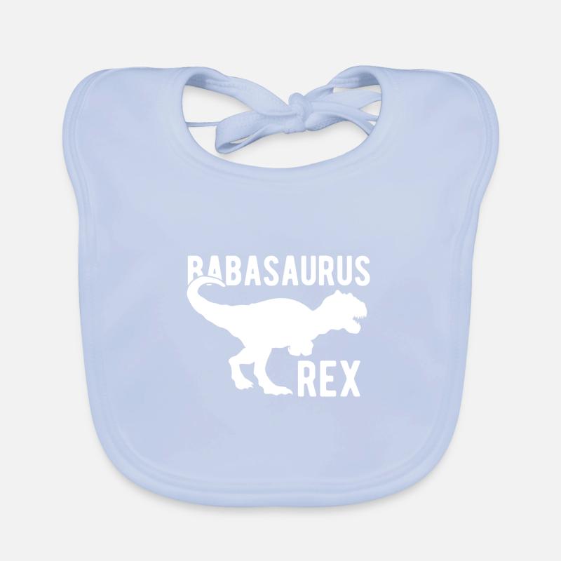 Baba Saurus Rex Dino Vatertagsgeschenk Baby Bio-Lätzchen
