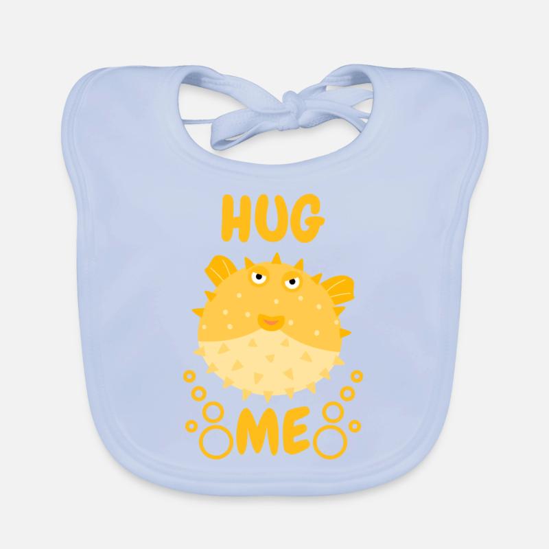 Hug Me Puffer Fish Organic Baby Bibs
