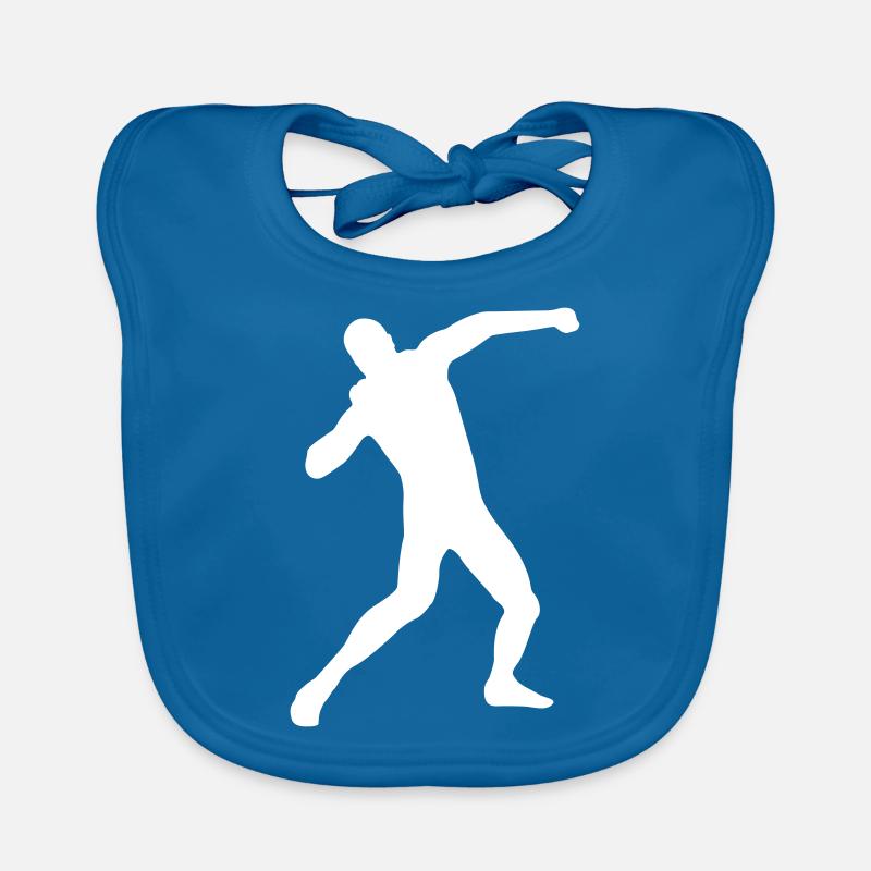 Athlétisme - Lancer du poids Bavoir bio Bébé