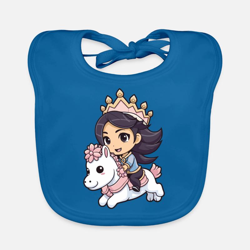 Princess Horse Comic Organic Baby Bibs