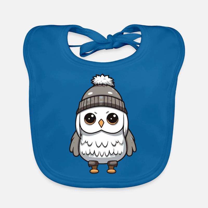 Eule Tier Baby Comic Winter Baby Bio-Lätzchen