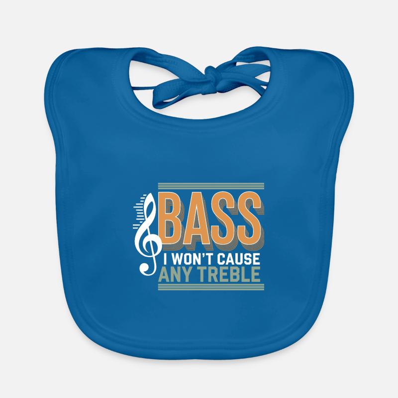 Basse Je ne causerai aucun joueur de basse aigu Bavoir bio Bébé