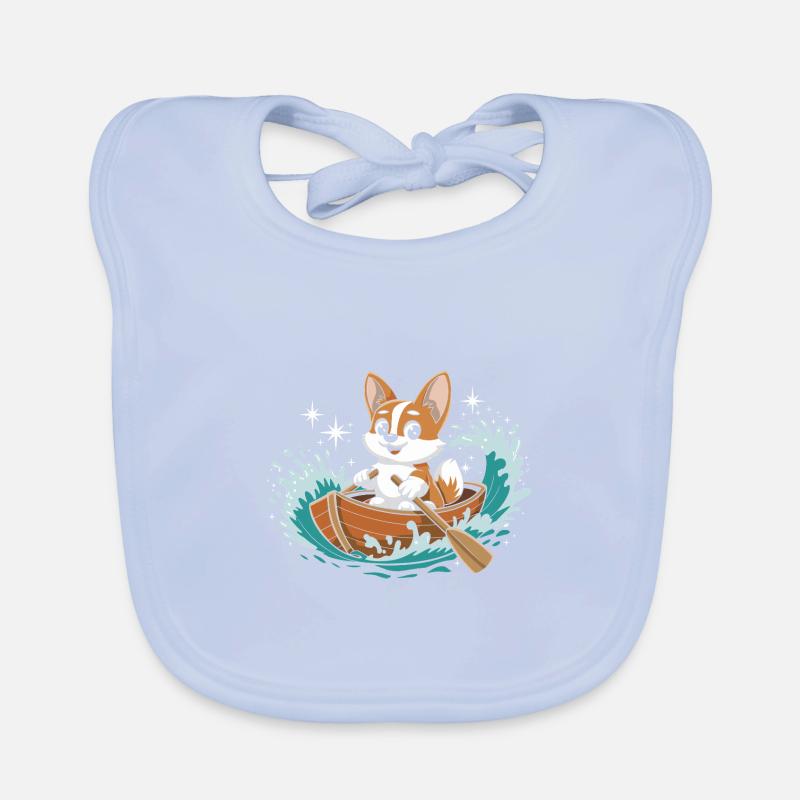 Ein Corgi Boot Paddle Boot Baby Bio-Lätzchen