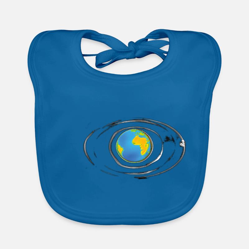 AI created Dasing "the Earth in the Solar System" Organic Baby Bibs