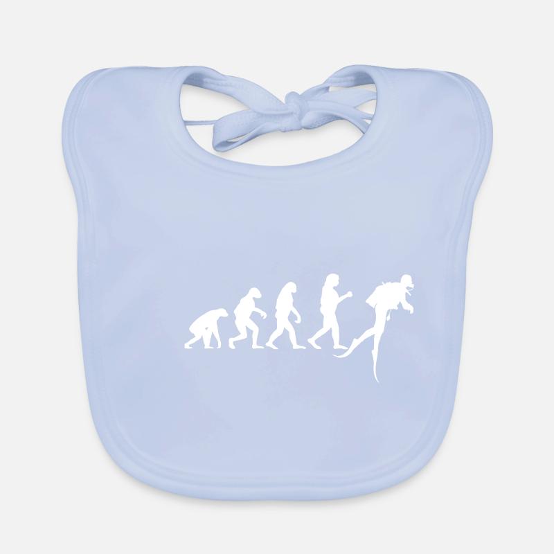 Plongée Evolution Plongeur Plongée Eau Drôle Bavoir bio Bébé