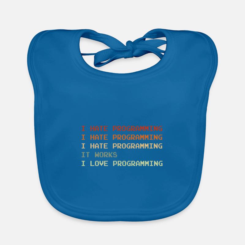 Things I Hate Programming Coder Coding Developer S Baby Bio-Lätzchen