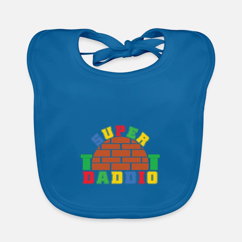 Funny Super Daddio Organic Baby Bibs