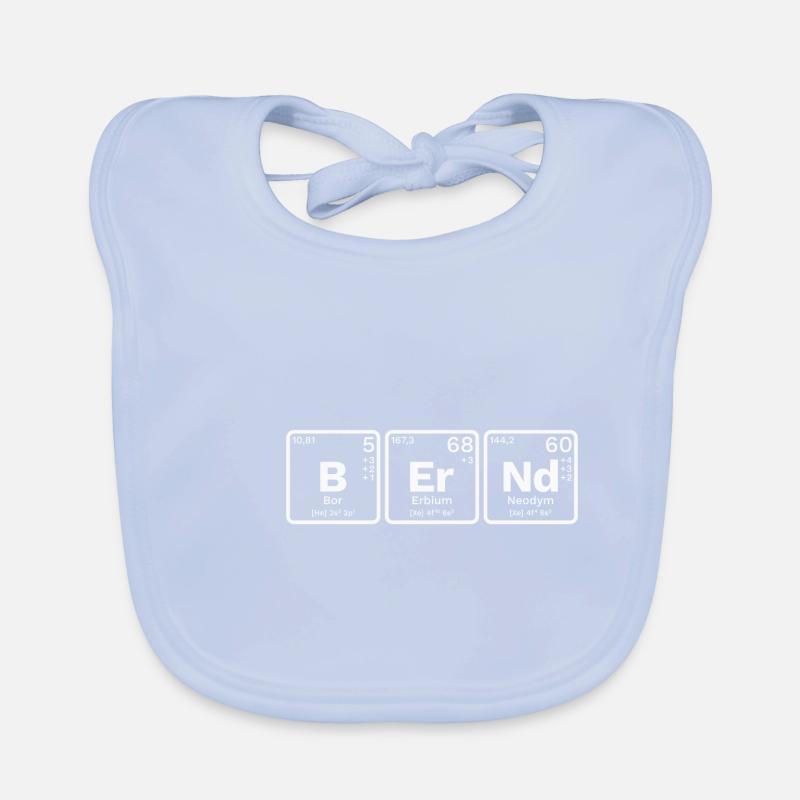 Bernd PSE Nerd Chimie Éléments Tableau périodique Bavoir bio Bébé