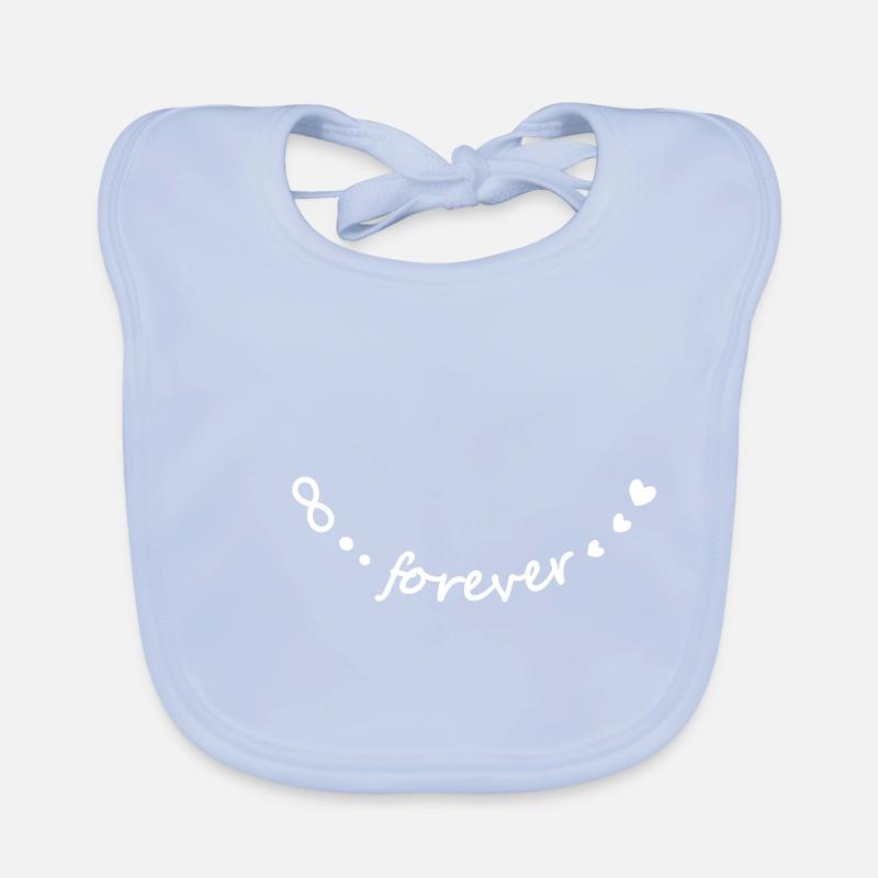 Forever Infinity Symbol Infinity Endless Organic Baby Bibs