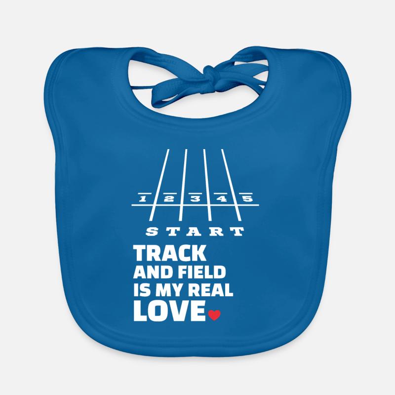 J’adore l’athlétisme Bavoir bio Bébé