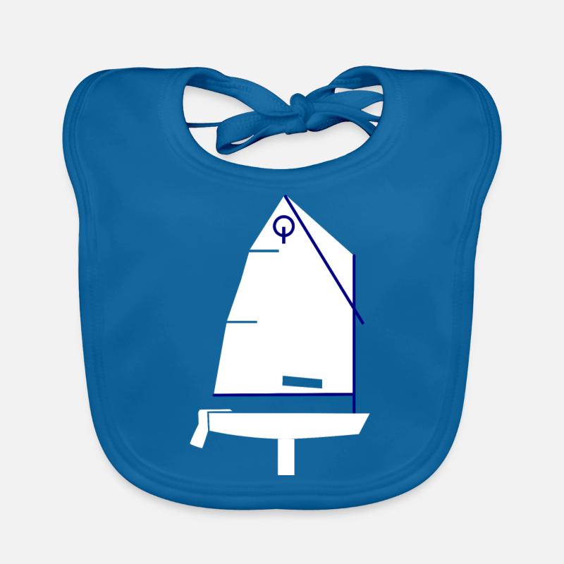 Optimist Opti - Baby Bio-Lätzchen - Pfauenblau