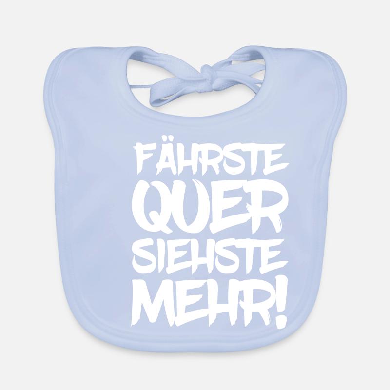 Fährste quer siehste mehr Driften Drift Auto PS Baby Bio-Lätzchen