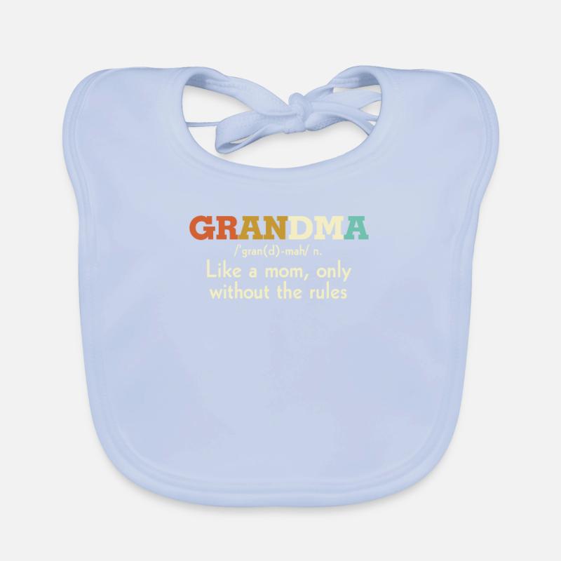 Grand-mère comme une maman sans les règles Bavoir bio Bébé