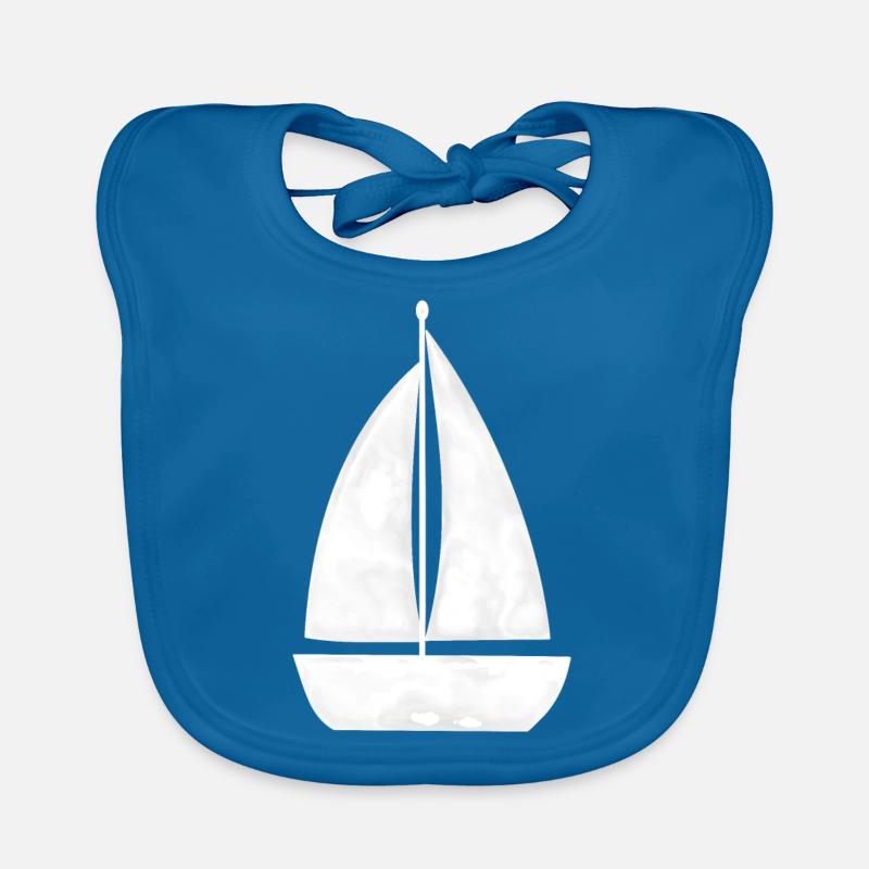 Sailing ship, sailboat, Organic Baby Bibs