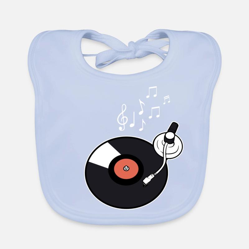 record player Organic Baby Bibs