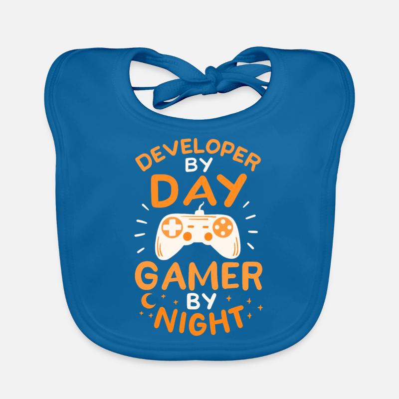Developer By Day Gamer By Night Développeurs Jeux Bavoir bio Bébé