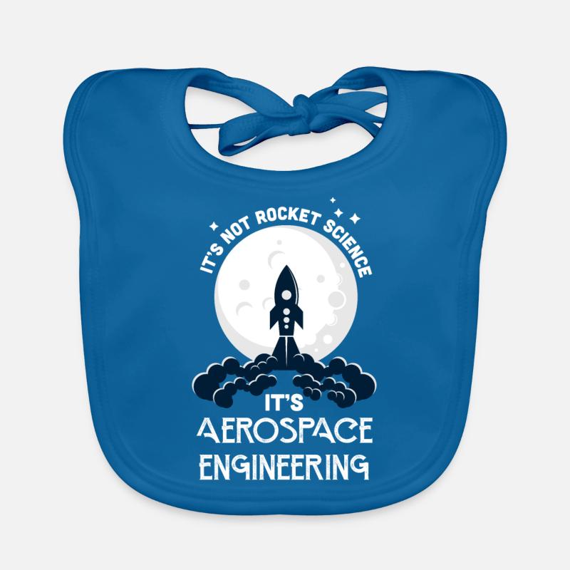 It's Not Rocket Science It's Aerospace Engineering - Baby Bio-Lätzchen - Pfauenblau