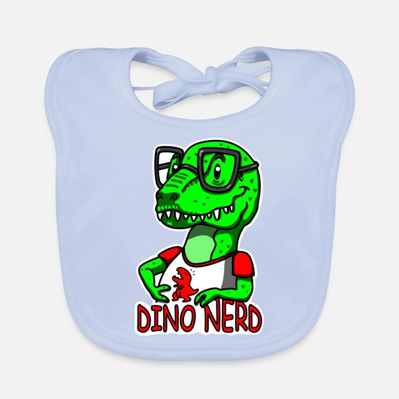 Dino Nerd Dinosaurier T-rex Baby Bio-Lätzchen
