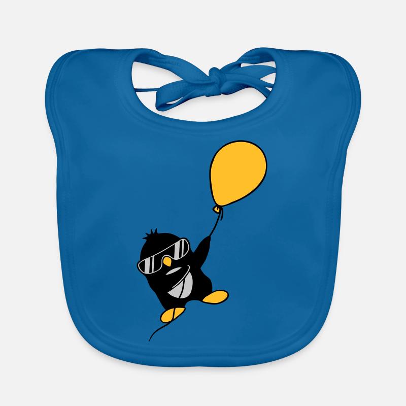 Le pingouin ballon s’envole Bavoir bio Bébé