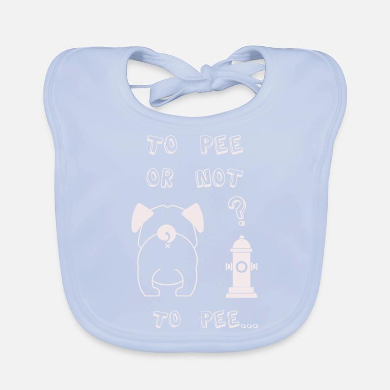 to pee or not to pee Organic Baby Bibs