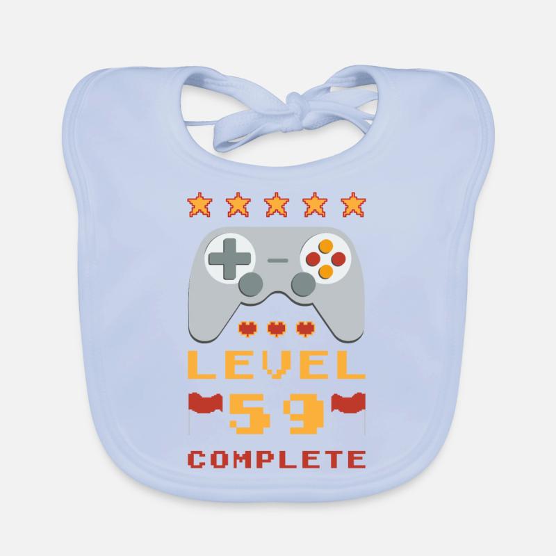 59. Geburtstag Level 59 Complete Baby Bio-Lätzchen