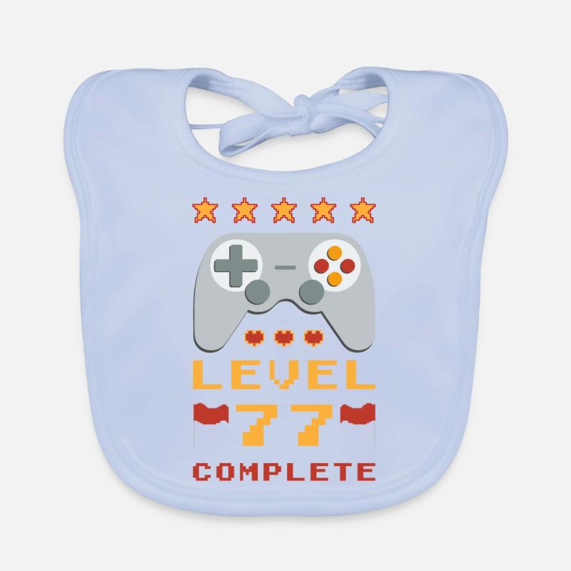 77. Geburtstag Level 77 Complete Baby Bio-Lätzchen