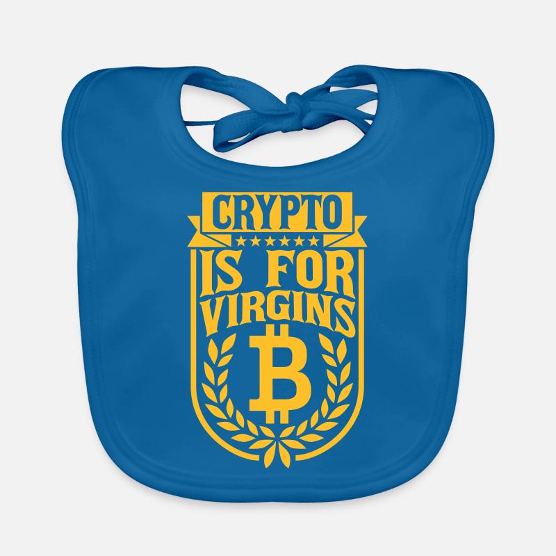 La crypto est pour les vierges Bavoir bio Bébé