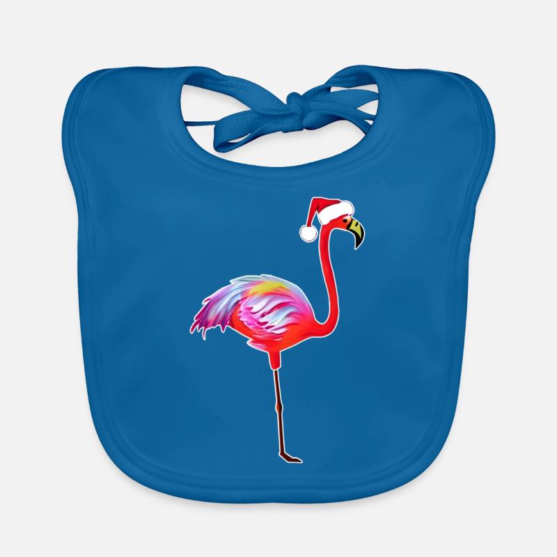 Noch ein Weihnachtsflamingo Baby Bio-Lätzchen