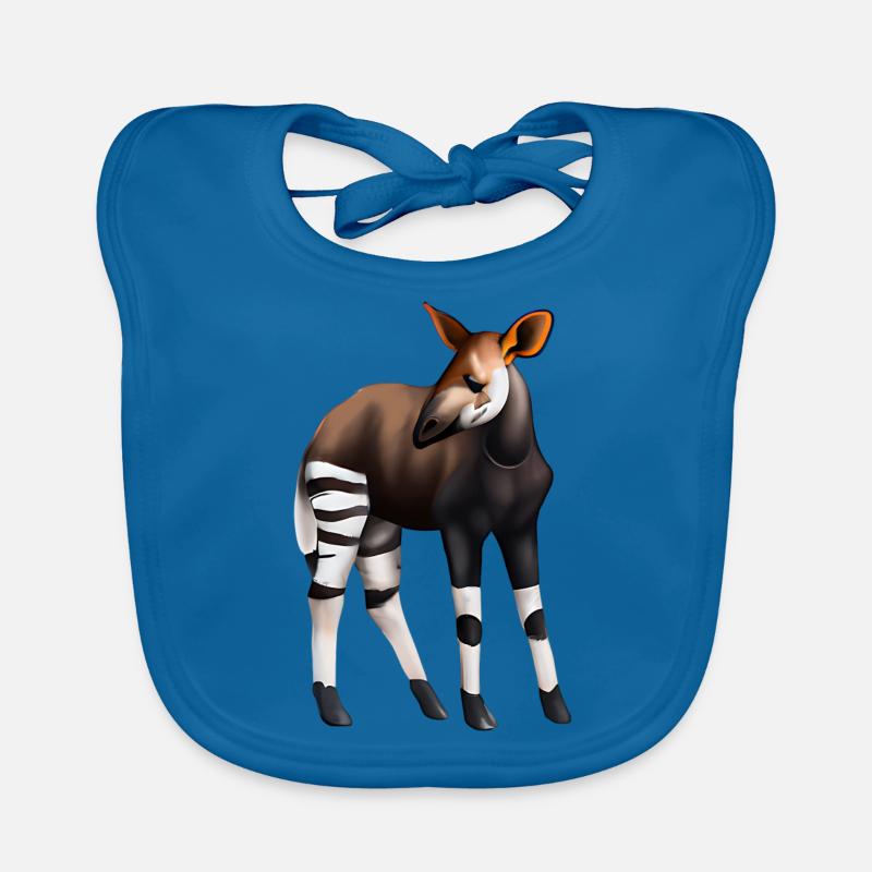 Süßes Okapi Baby Bio-Lätzchen