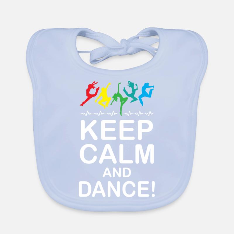 Keep Calm and Dance Baby Bio-Lätzchen