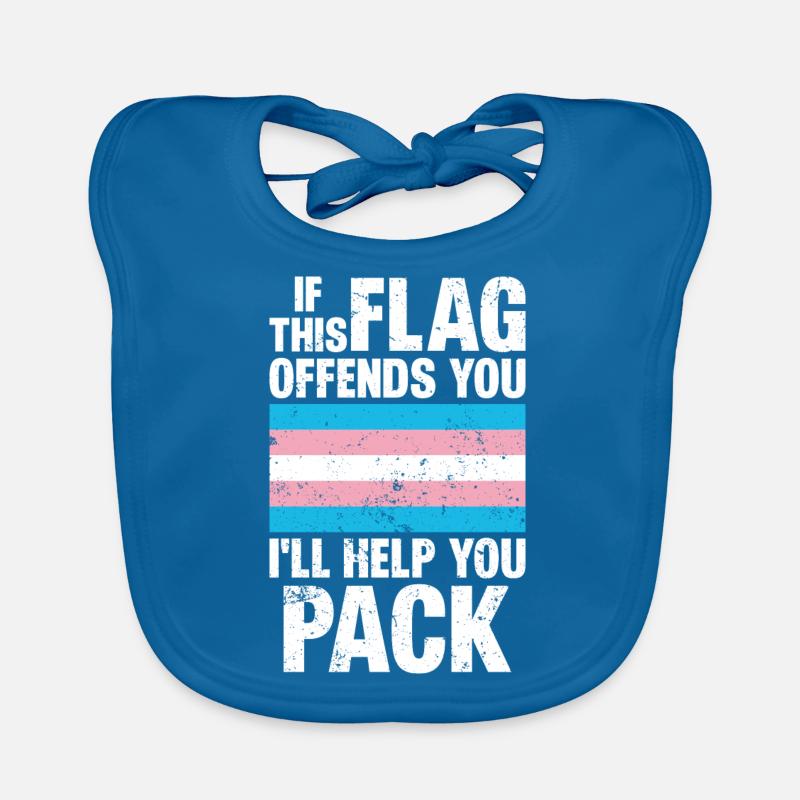 trans tif diese Flagge beleidigt dich Ich helfe dir beim Packen Baby Bio-Lätzchen