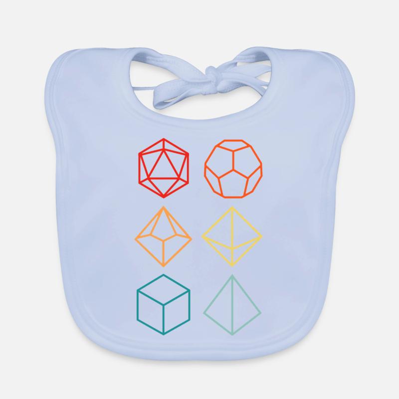 Donjons Dragons-Set farbenfrohe Baby Bio-Lätzchen