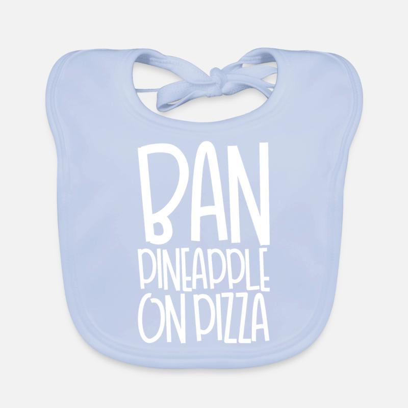 Interdire l’ananas sur la pizza Bavoir bio Bébé