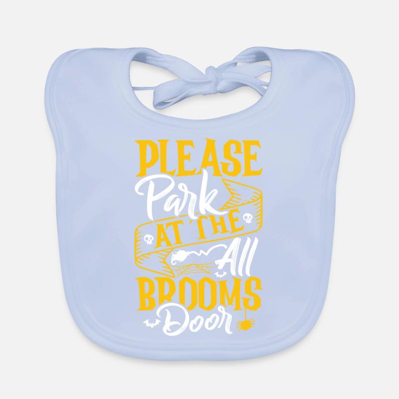 Halloween broom Organic Baby Bibs