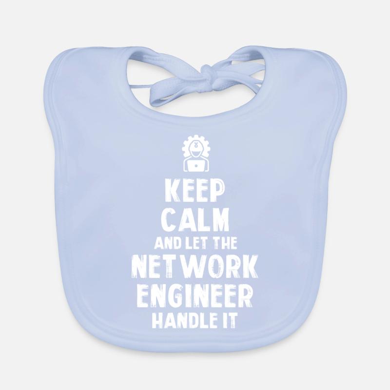 Keep Calm and let the Network Engineer handle it Organic Baby Bibs