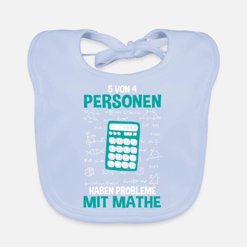 Math Math Teacher Calculator Organic Baby Bibs