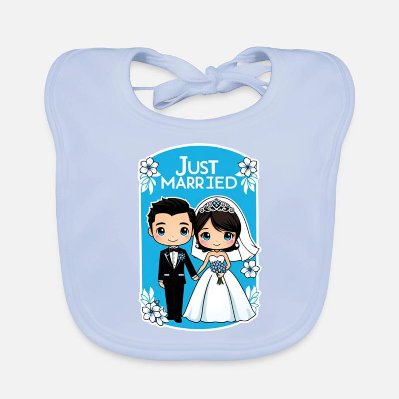just married - pour mariage Bavoir bio Bébé
