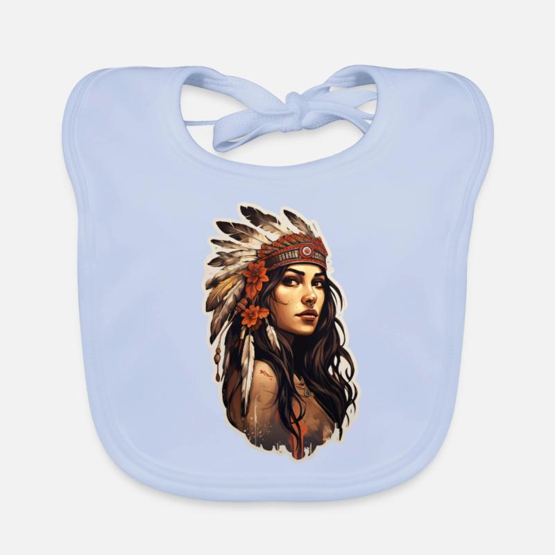 Native American weiblich Baby Bio-Lätzchen